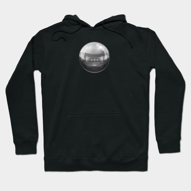 Silverball Pinball Ball Hoodie by Arcade Tees